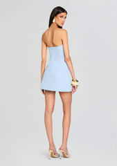 Poppi Heavy Crepe Strapless Mini Dress