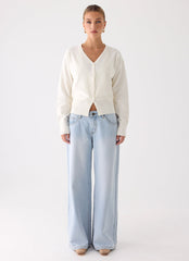 Arthur Knit Cardigan - Ivory