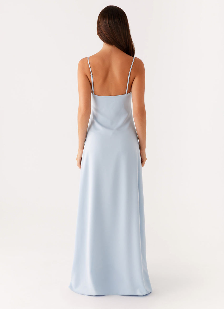 zelda blue dress Cinq Sept - Light Indigo Vintage Gray Willa Zelda Tiered Maxi Dress